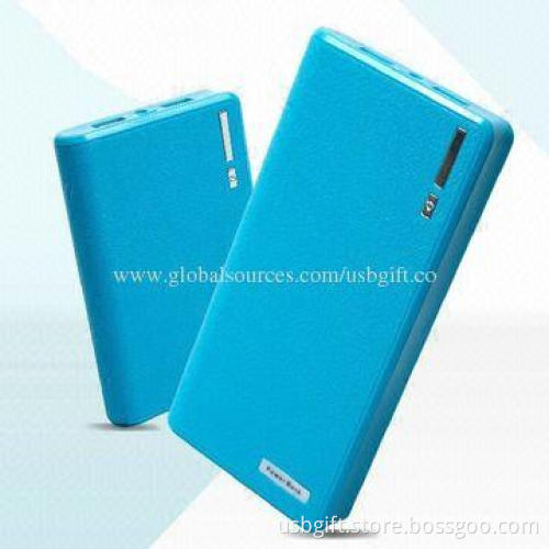 Wallet Style LED Flashlight Power Bank 20,000mAh with 8 Adapters Connectors